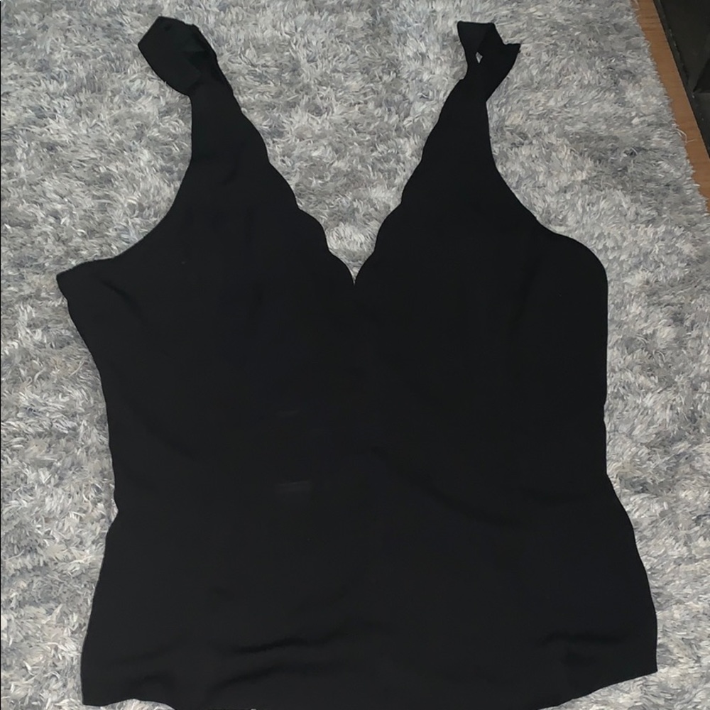 Black cropped blouse from Naked Zebra